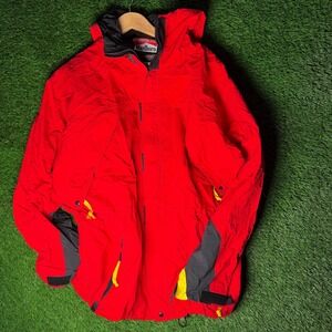 Vintage Marlboro Adventure Team Jacket Mens Large Red Nylon Windbreaker 90s